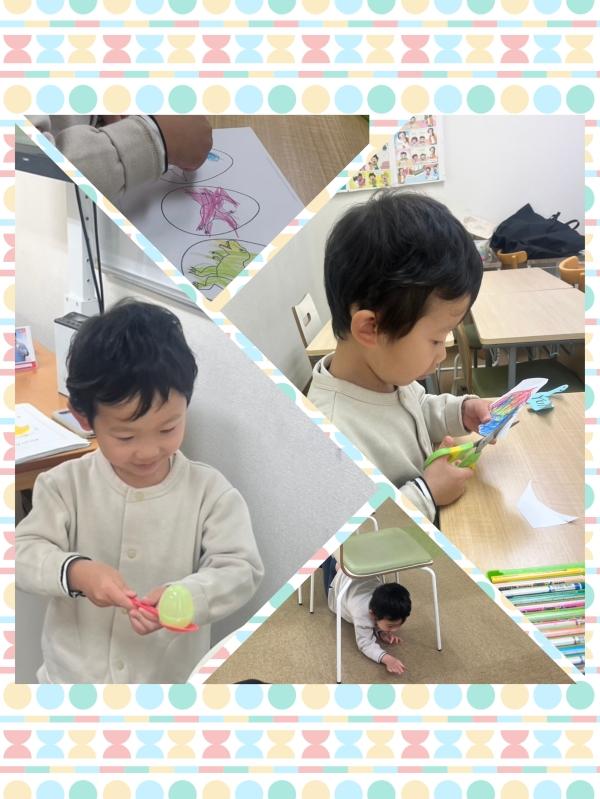 イースターパーティーで初めての英語体験