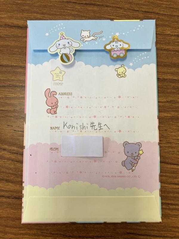 ht250357 お教室の移動のため退会されました。お手紙をもらいました！今までどうもありがとう♡新しいお教室でも頑張ってね！