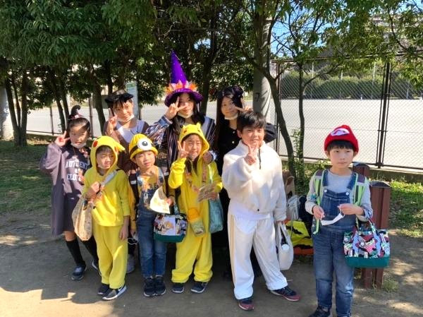 ECCジュニア大岡１丁目教室で開催したハロウィンイベントの様子