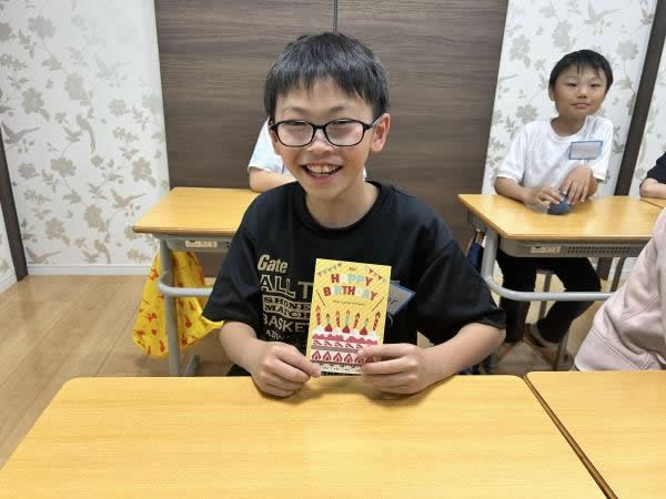 Happy Birthday! 初めてカード、もらったよ！