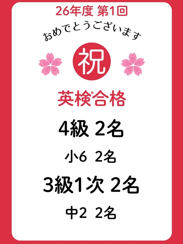 ☆英検®速報☆