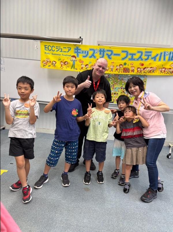 ECCジュニア滑石2丁目教室で開催したキッズサマーフェスティバルの様子