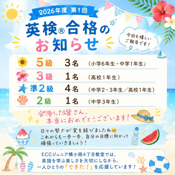 2026年度第1回英検®合格