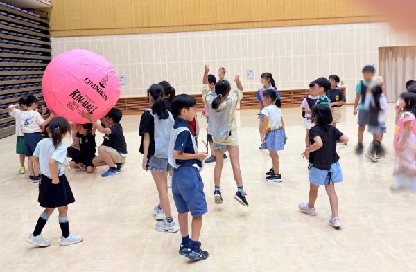 夏休みにニュースポーツ教室